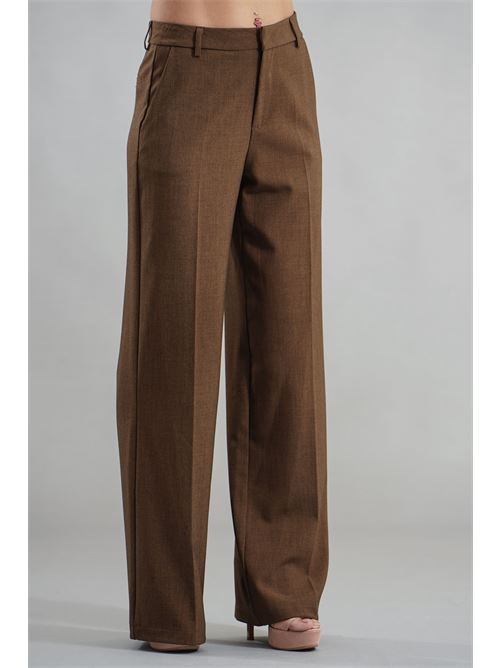 Pantalone in viscosa elastico Il The' Delle 5 | MICOL67MARRONE